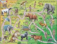 Puzzle Larsen Cesta od opice k človeku