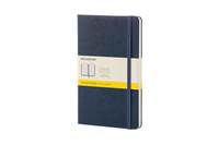 Moleskine: Zápisník tvrdý čtverečkovaný modrý L