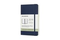 Moleskine: Plánovací zápisník 2019 měkký modrý S