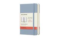 Moleskine: Diář 2019 denní tvrdý světle modrý S