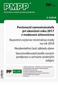 PMPP 2-3/2018 Povinnosti zamestnávateľa pri ukončení roku 2017 v mzdovom účtovníctve