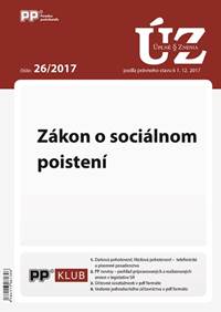 UZZ 26/2017 Zákon o sociálnom poistení