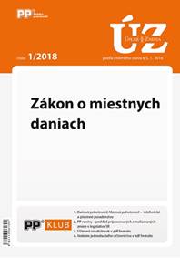 UZZ 1/2018 Zákon o miestnych daniach