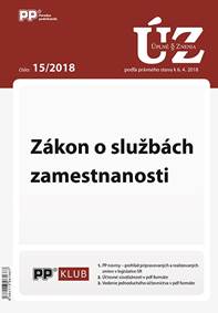 UZZ 15/2018 Zákon o službách zamestnanosti