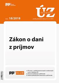 UZZ 18/2018 Zákon o dani z príjmov