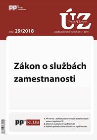 UZZ 29/2018 Zákon o službách zamestnanosti