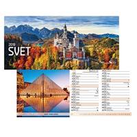 Svet 2018 - mesačný stolový kalendár