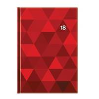 Diár denný 2018 Print A5 - červený