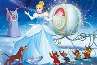 Puzzle Popelka u kočáru 48 dílků