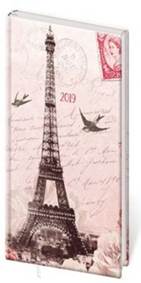 Diář 2019 A6 LYRA týdenní s gumičkou Paris