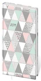 Diář 2019 A6 LYRA týdenní s gumičkou Triangle