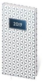 Diář 2019 A6 LYRA týdenní s gumičkou Abstract