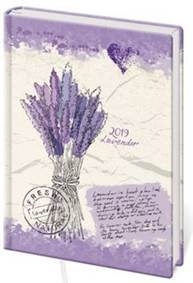 Diář 2019 B6 LYRA týdenní Lavender