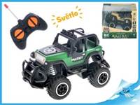 R/C auto terénní policie 14cm 1:43 27 MHz na baterie se světlem
