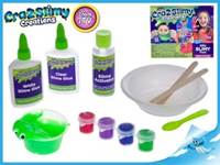 Sada na výrobu slizu Cra-z-slimy neon, glitry + flitry s doplňky v krabičce