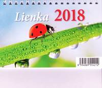 Lienka 2018 stolový kalendár