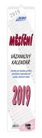 Měsíční vázankový kalendář 2019 - nástěnný kalendář