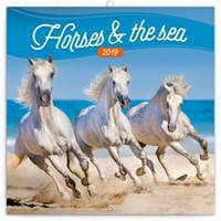 Poznámkový kalendář Koně a moře 2019