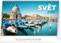 Svět 2019, 23,1 x 14,5 c- stolní kalendář 2019