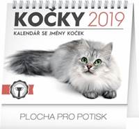 Kočky – se jmény koček 2- stolní kalendář 2019