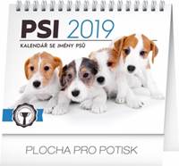 Psi – se jmény psů 2019,- stolní kalendář 2019
