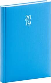 Denní diář Capys 2019, modrý, 15 x 21 cm