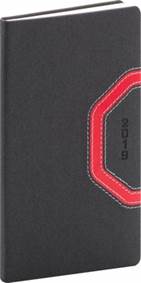 Kapesní diář Bern 2019, šedý, 9 x 15,5 c