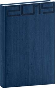 Denní diář Forest 2019, modrý, 15 x 21 c