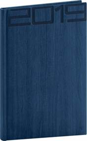 Týdenní diář Forest 2019, modrý, 15 x 21