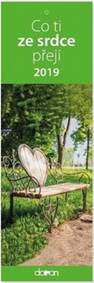 Co ti ze srdce přeji 2019 - záložkový kalendář
