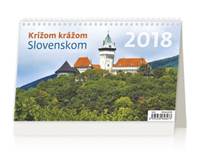 Krížom krážom Slovensko 2018 stolový kalendár