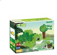 BiOBUDDi stavebnice Wildlife Swamp 2v1 želva/šnek