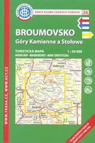 KČT 26 Broumovsko, Góry Kamienne a Stołowe 1:50 000