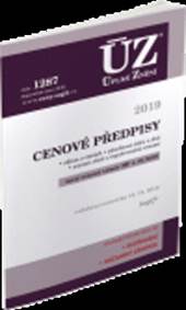 ÚZ 1287 Cenové předpisy 2019