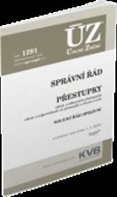 ÚZ 1291 Správní řád, Soudní řád správní, Přestupky