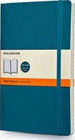 Moleskine: Zápisník měkký linkovaný modrozelený L