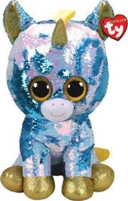 Beanie Boos Flippables Dazzle s flitry bílý jednorožec 42 cm