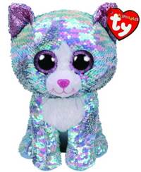 Beanie Boos Flippables Whimsy s flitry modrá kočka 42 cm