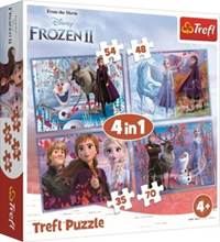 Puzzle Ledové království 2 Cesta do neznáma 4v1