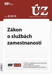 UZZ 8/2019 Zákon o službách zamestnanosti