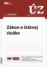 UZZ 18/2019 Zákon o štátnej službe