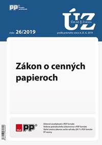 UZZ 26/2019 Zákon o cenných papieroch