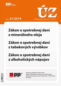 UZZ 31/2019 Zákon o správnych poplatkoch, Zákon o súdnych poplatkoch a poplatku za výpis z registra