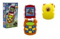 Krtkův mobil měnící obrázky se světlem a se zvukem oranžový