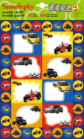 SAMOLEPKY – na sešity pro kluky