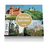 Týdenní kaledář 2019 Hrady - stolní kalendář