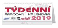 Týdenní pracovní kalendář 2019 midi - stolní kalendář