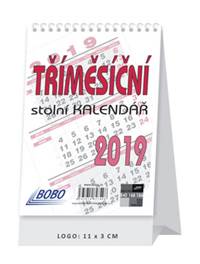 Tříměsíční stolní kalendář 2019 - stolní kalendář