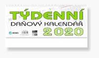 Daňový týdenní kalendář - stolní kalendář 2020