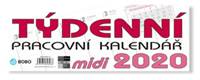 Pracovní MIDI kalendář týdenní - stolní kalendář 2020